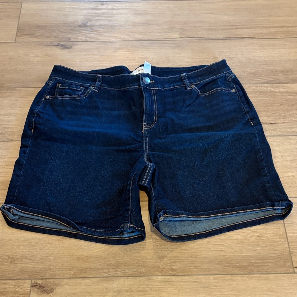 Lane Bryant Dark Blue Jean Shorts